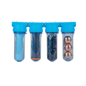 Filtr wody + 3x Kula miedziana ALIA 7 cm (System 4-stopniowy EMI PROTECT)